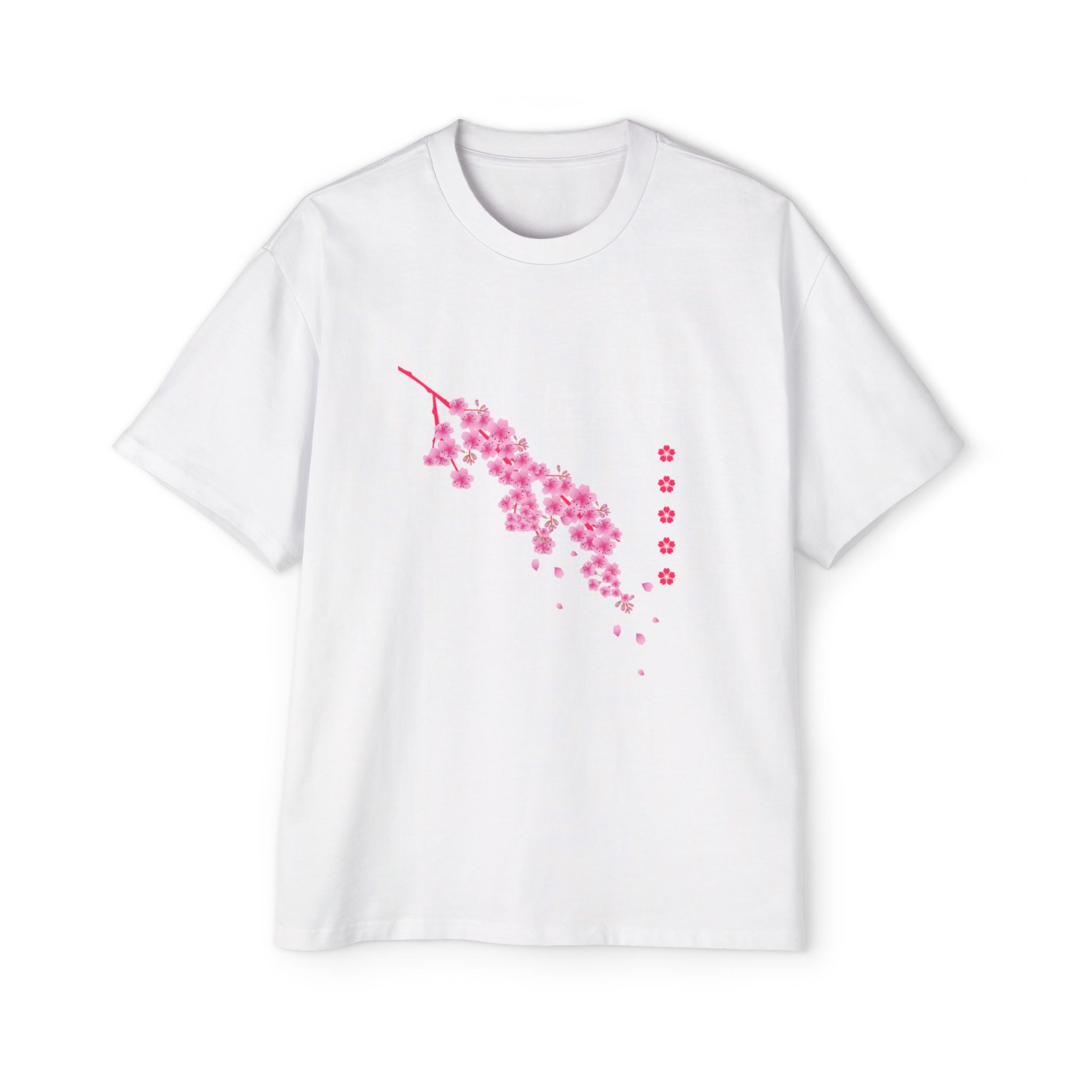 Cherry Blossom City oversized heavy T-shirt