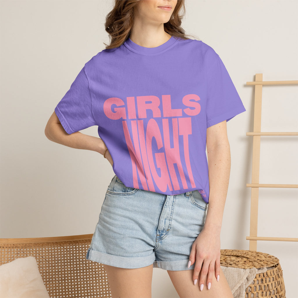 Girls Night T-Shirt — Bold Pink Graphic Tee for Bachelorette & Party