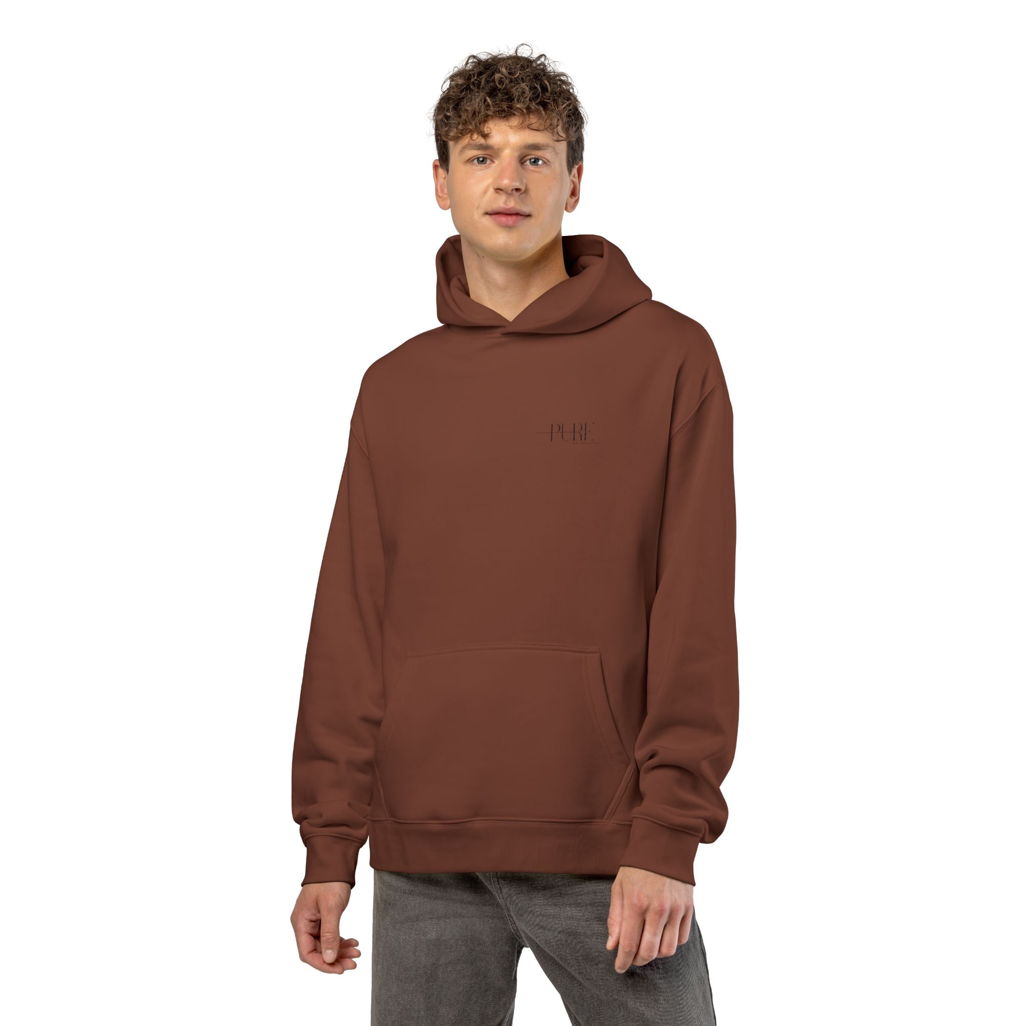 Minimal 'Relax' Embroidered Hoodie — Cozy Casual Pullover