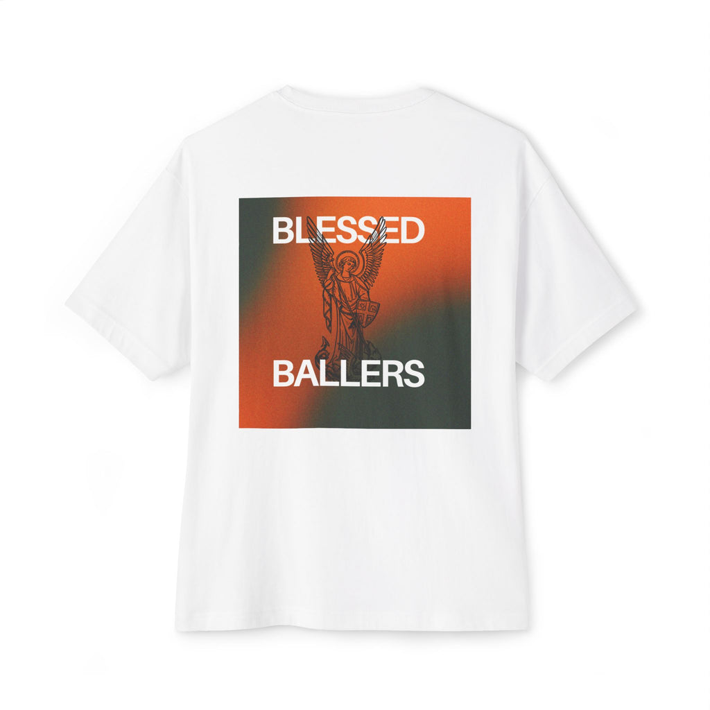 Unisex Oversized Boxy Tee - Blessed Ballers Graphic Shirt