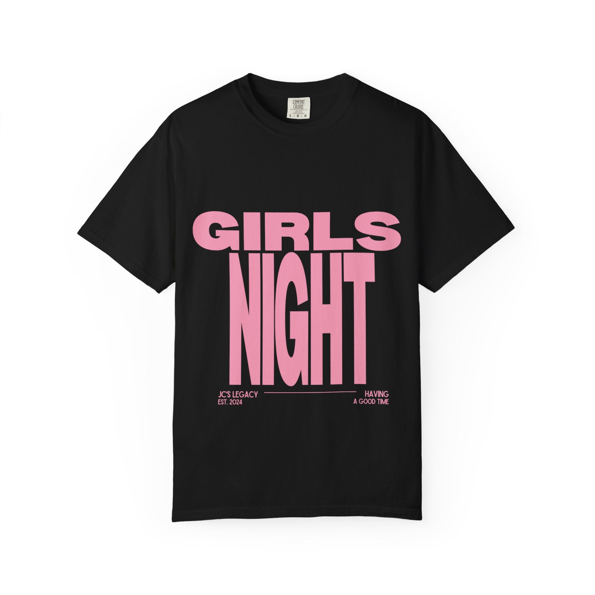 Girls Night T-Shirt — Bold Pink Graphic Tee for Bachelorette & Party