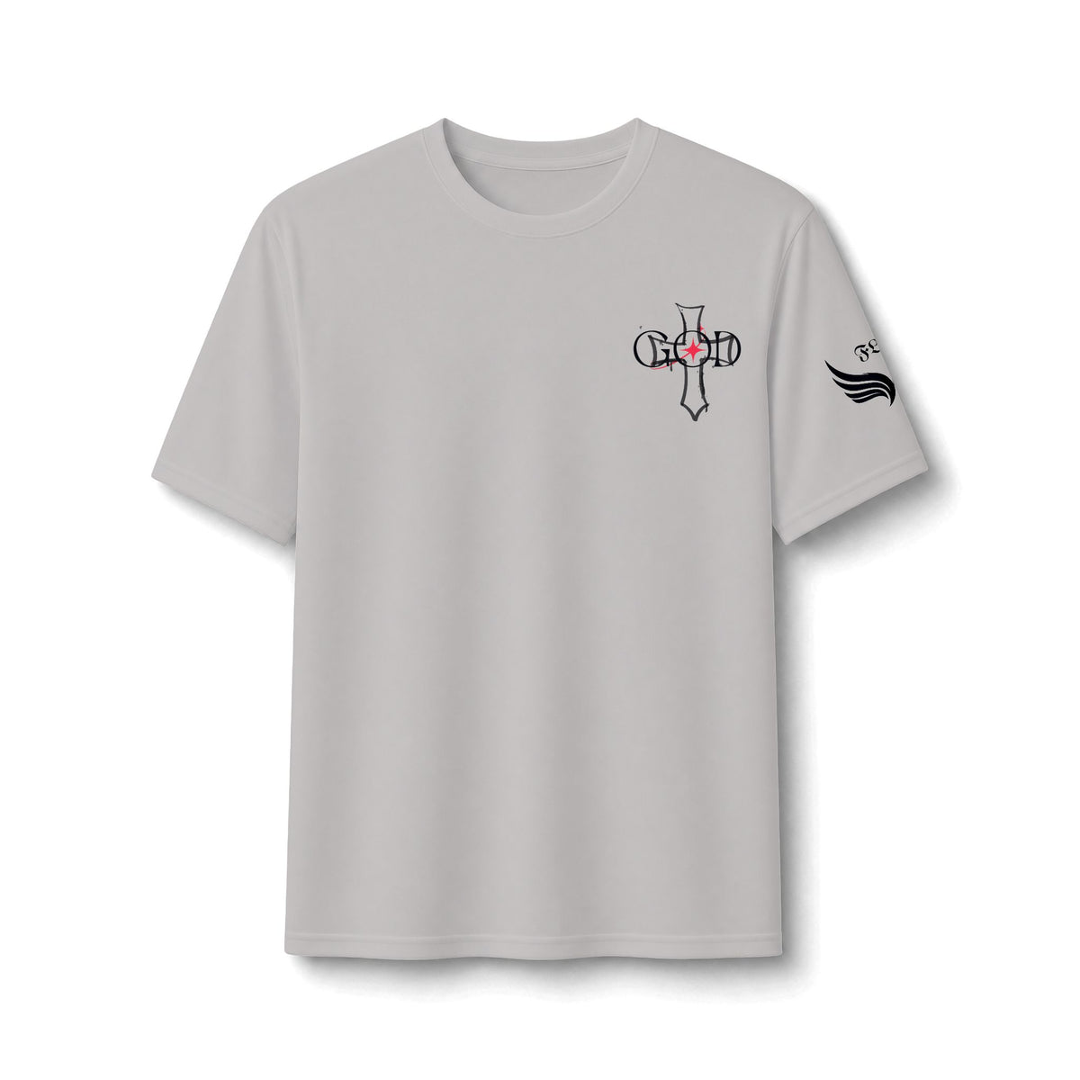 Performance Tee — 'Child' Cross Heart Minimalist Athletic Shirt