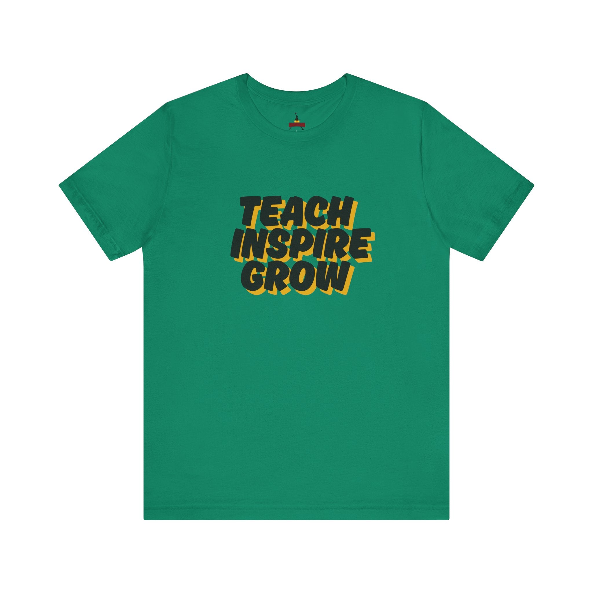 Inspiring Teacher Tee - Teach Inspire Grow Unisex Jersey Short Sleeve Shirt