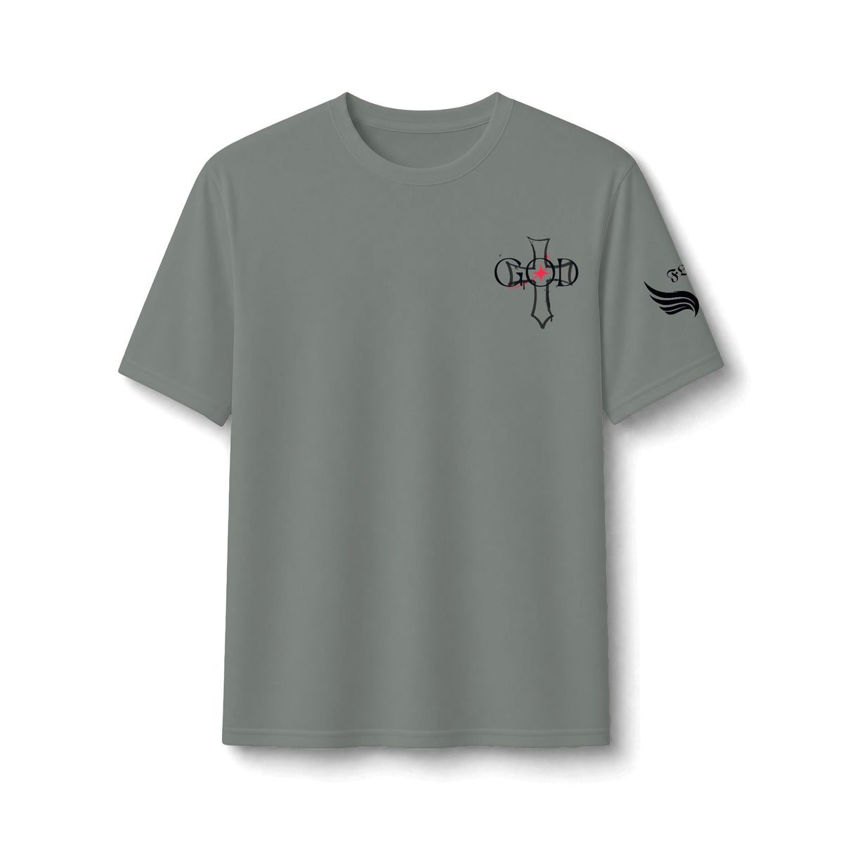 Performance Tee — 'Child' Cross Heart Minimalist Athletic Shirt