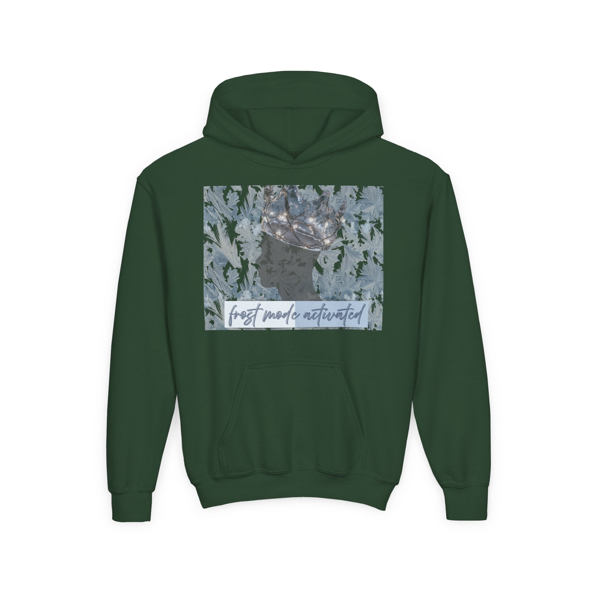 Youth Hoodie — "Frost Mode Activated" Graphic Sweatshirt