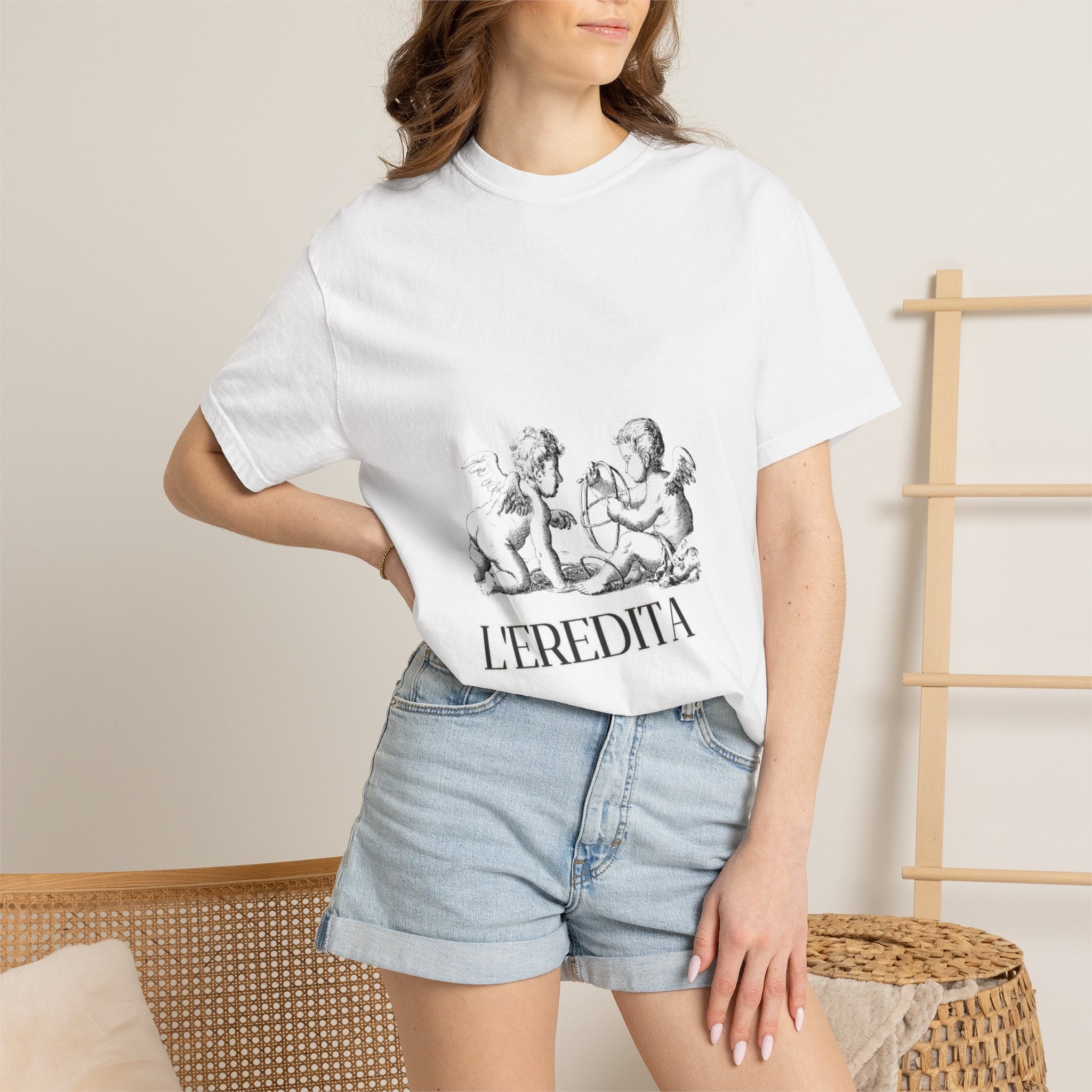 L'Eredità Vintage Cherubs Graphic T-Shirt