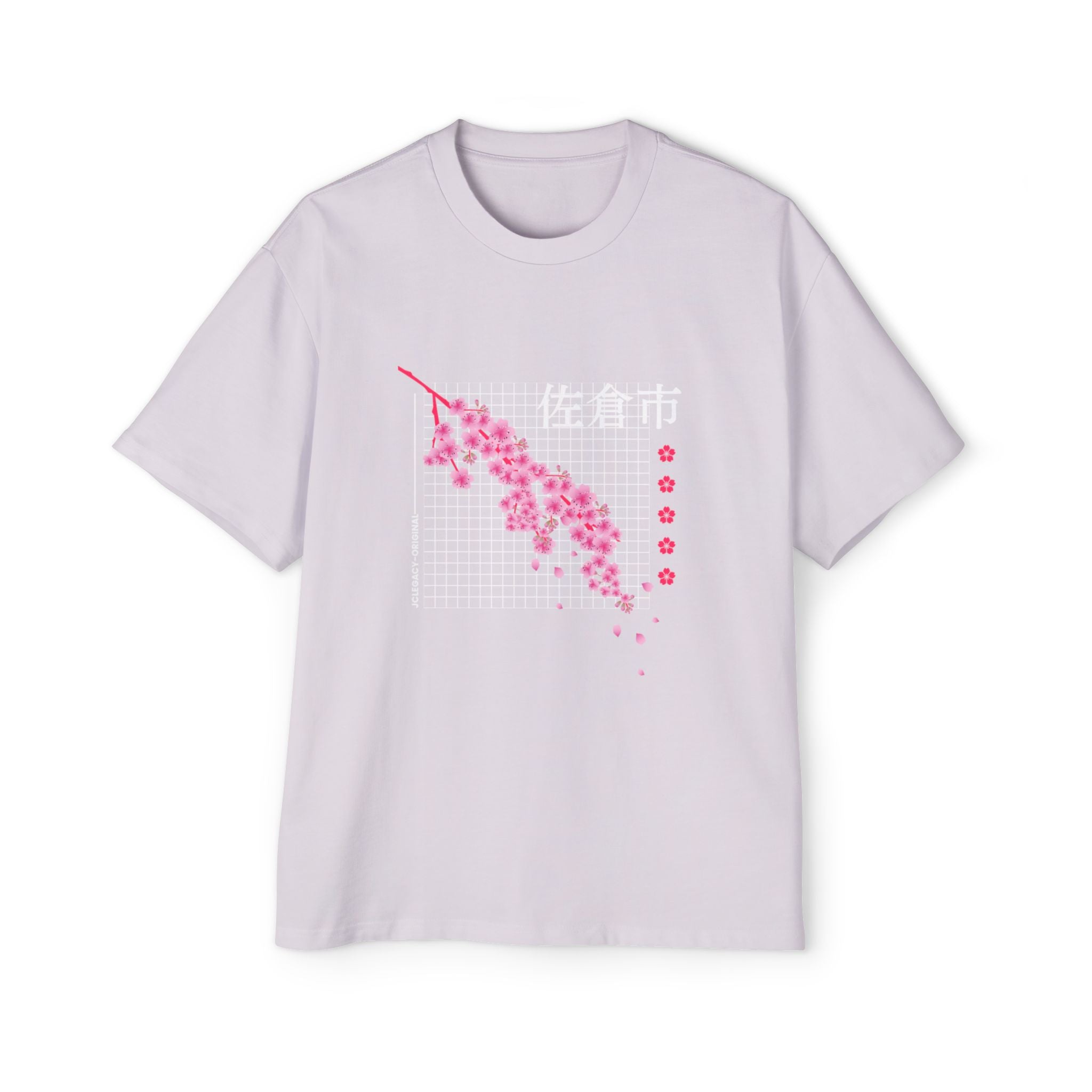 Cherry Blossom City oversized heavy T-shirt