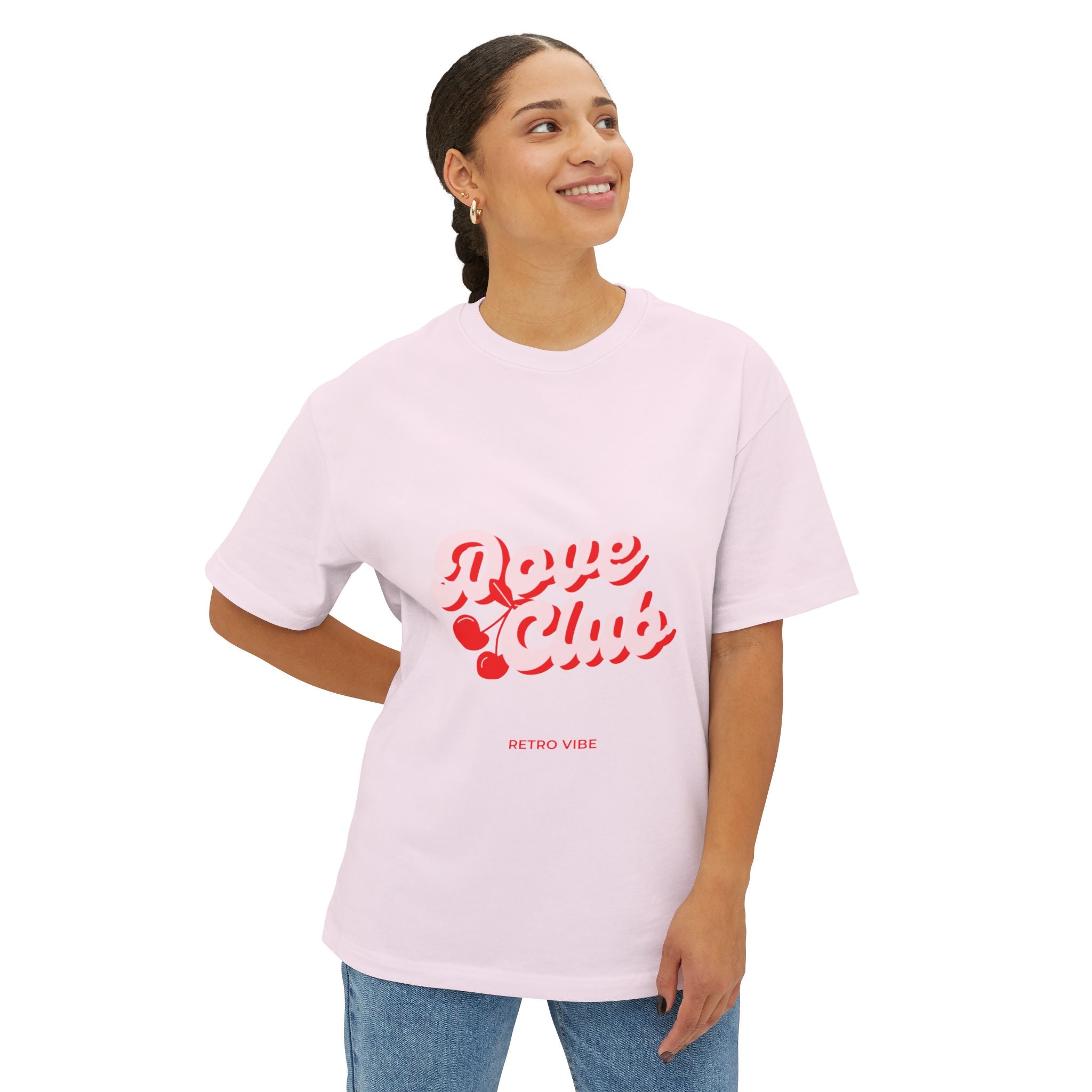 Love Club Oversized Tee - Casual T-Shirt for Lovers