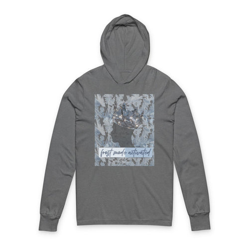 'Frost Mode Activated' Graphic Hooded Long Sleeve Tee
