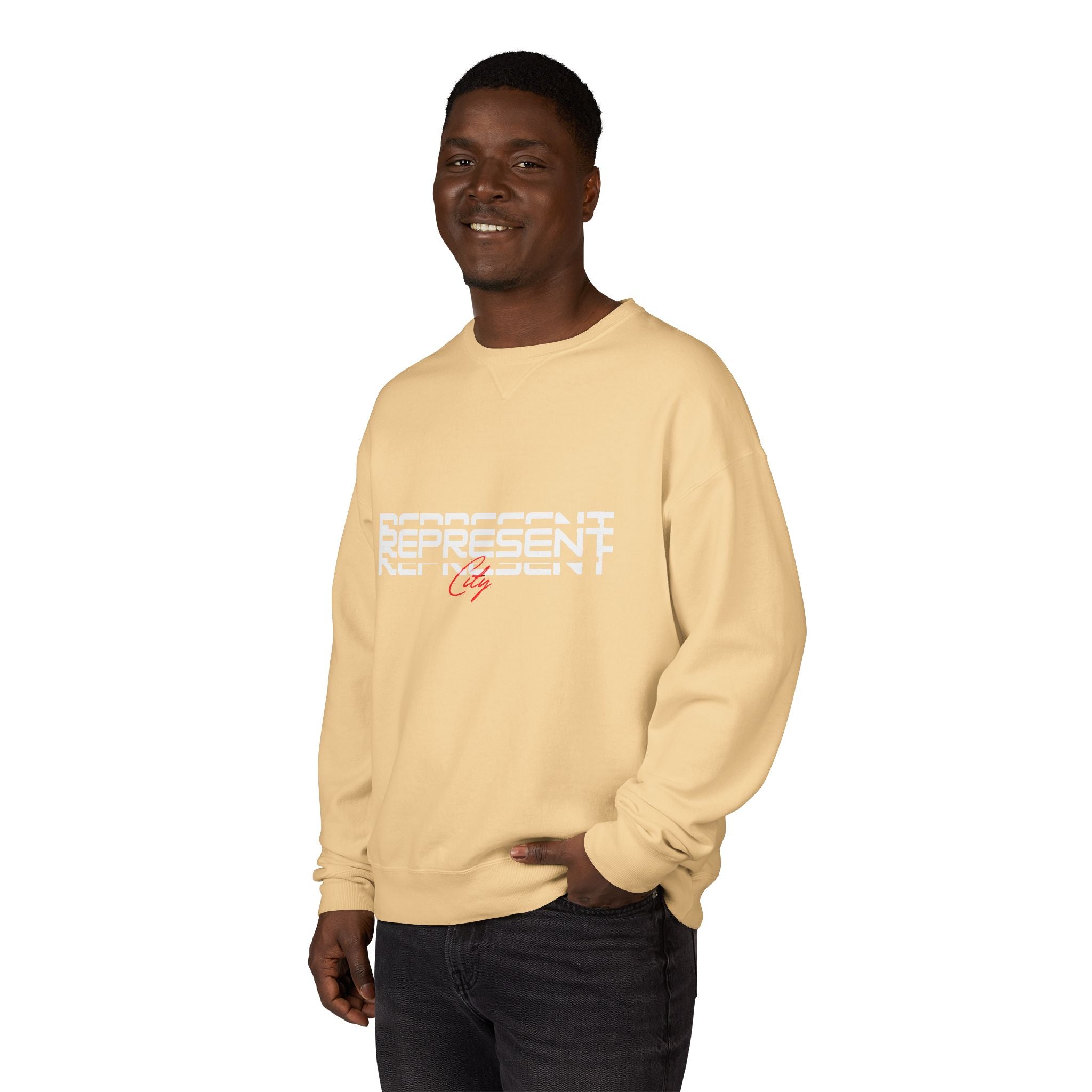 Trendy Unisex Graphic Sweatshirt - Represent Crewneck