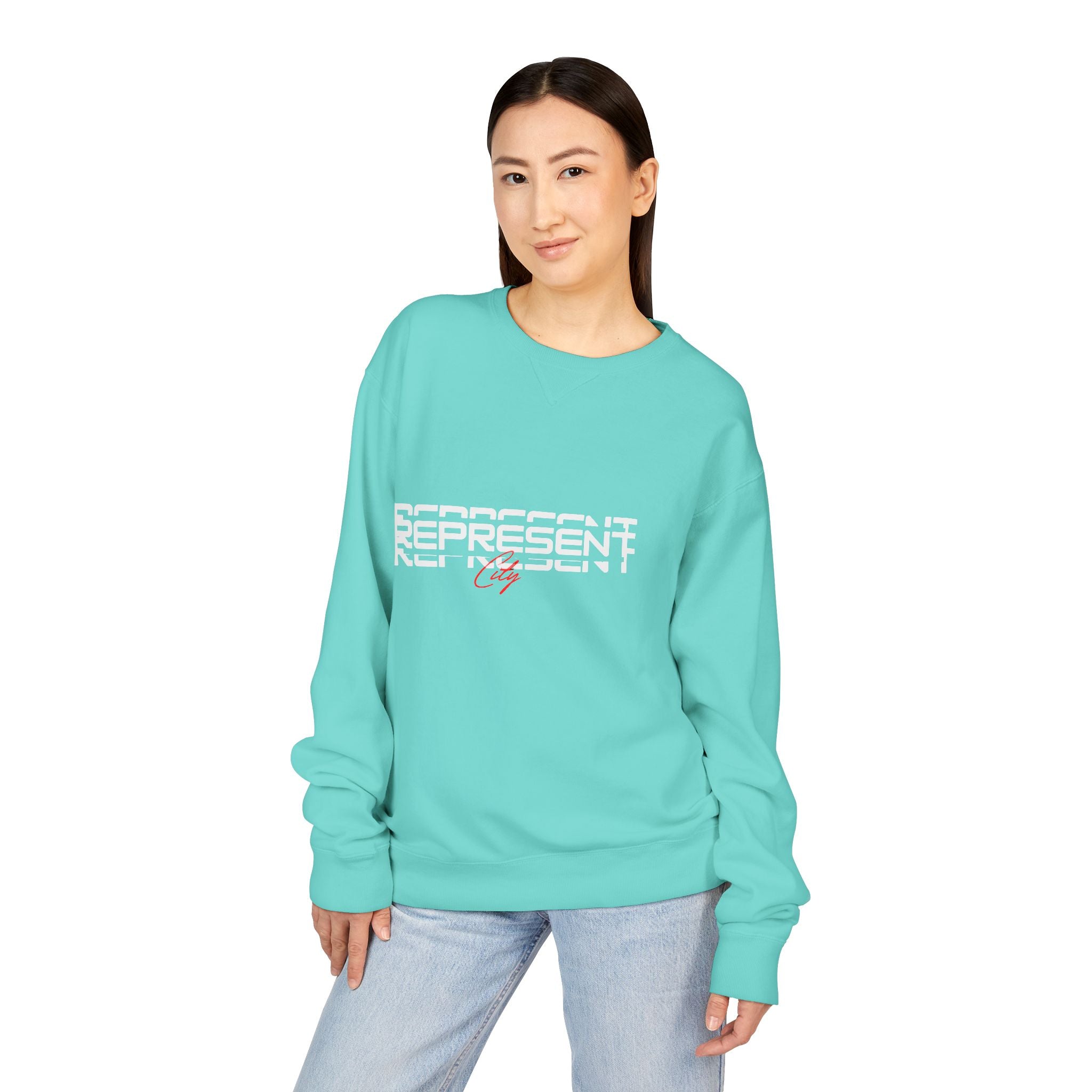 Trendy Unisex Graphic Sweatshirt - Represent Crewneck