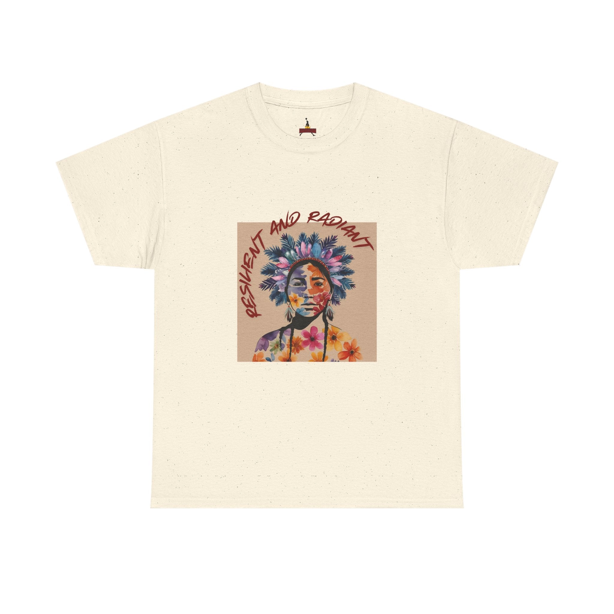 Empowered Floral Unisex Heavy Cotton Tee - Fresh & Radiant Design