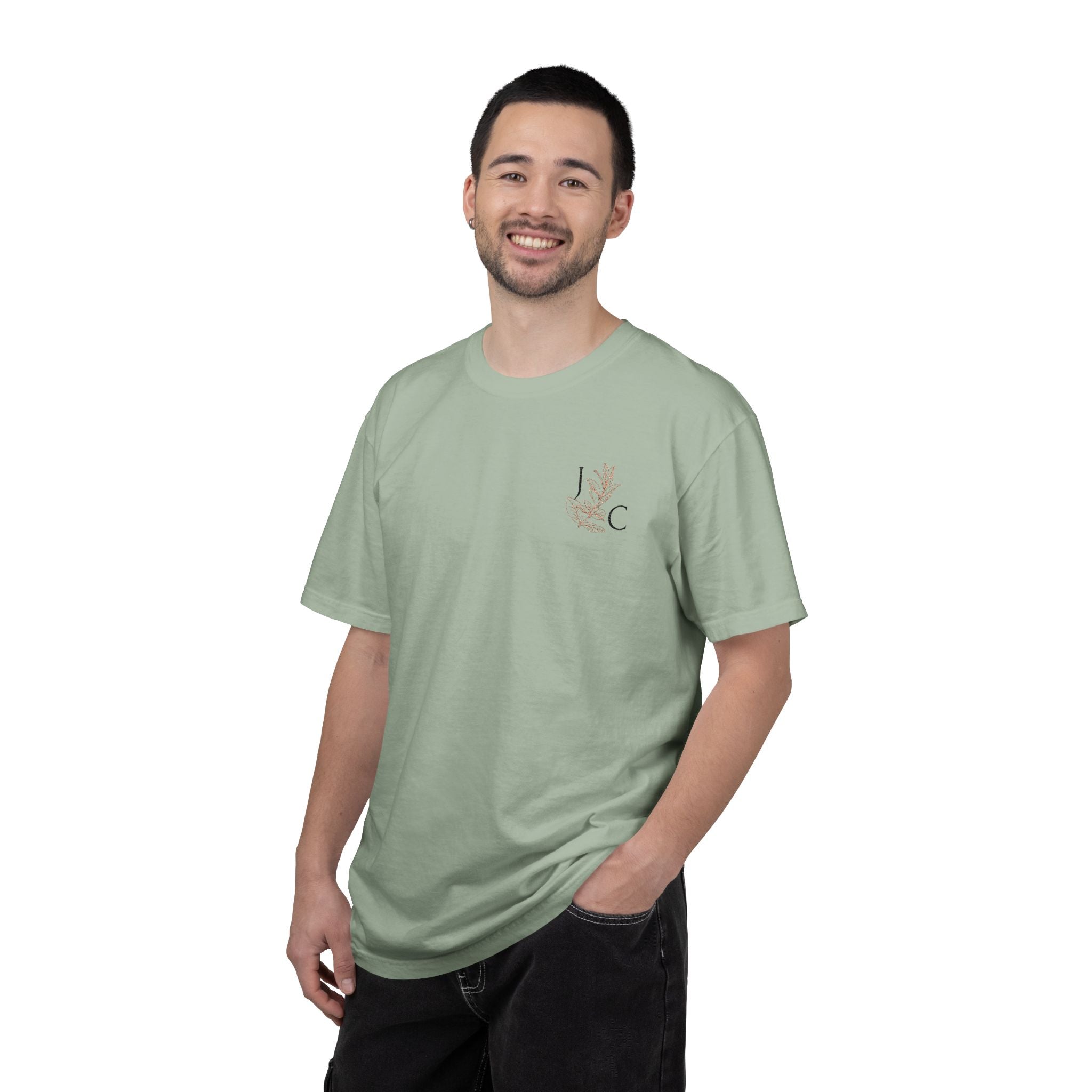JC's Flower embordered T‑Shirt