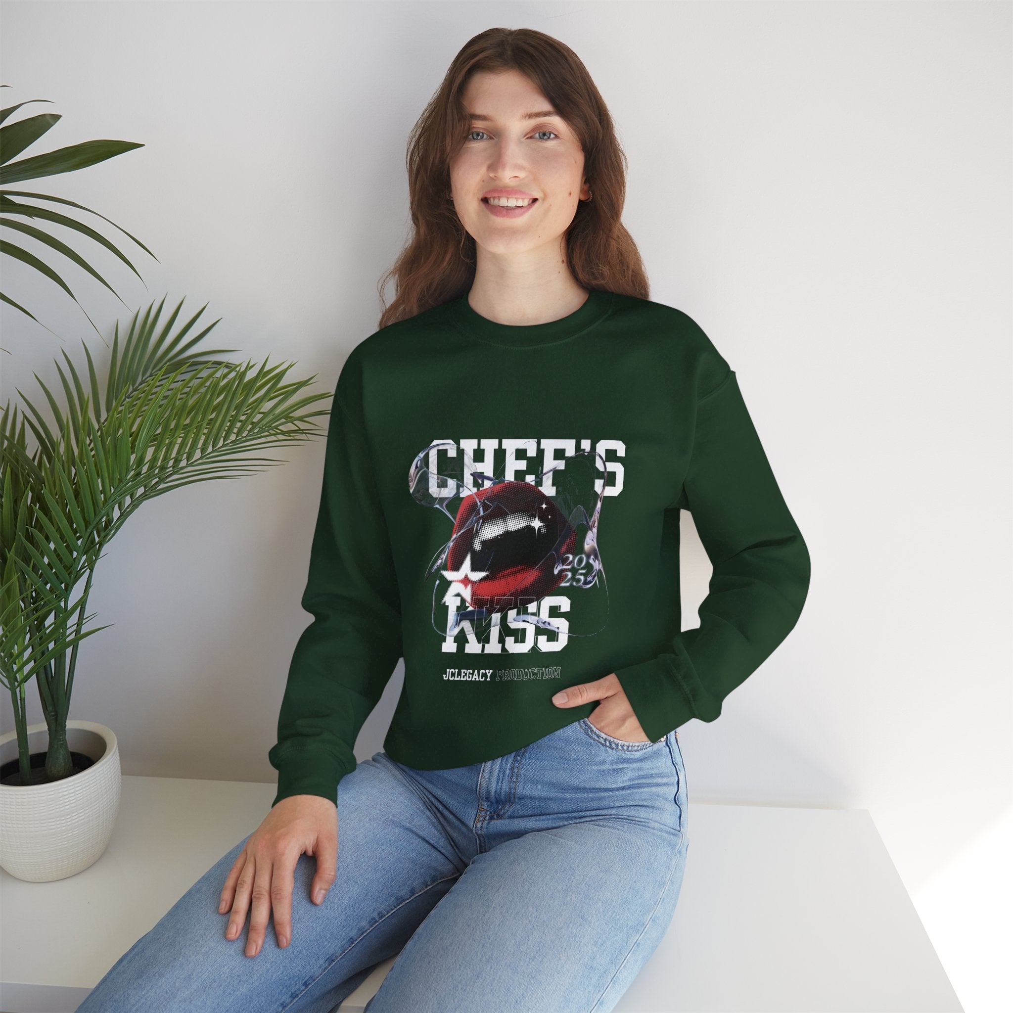 'Chef's Kiss' Unisex Crewneck Sweatshirt Graphic Pullover