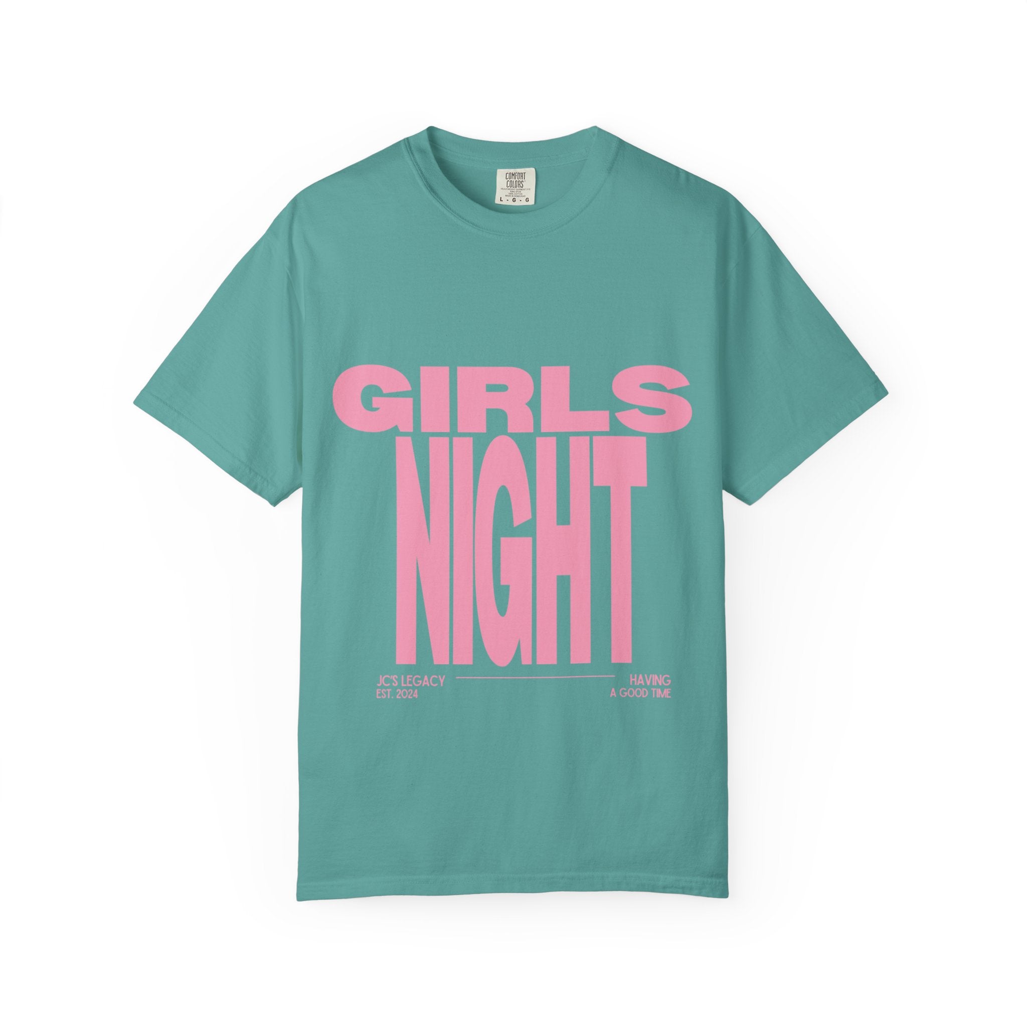 Girls Night T-Shirt — Bold Pink Graphic Tee for Bachelorette & Party