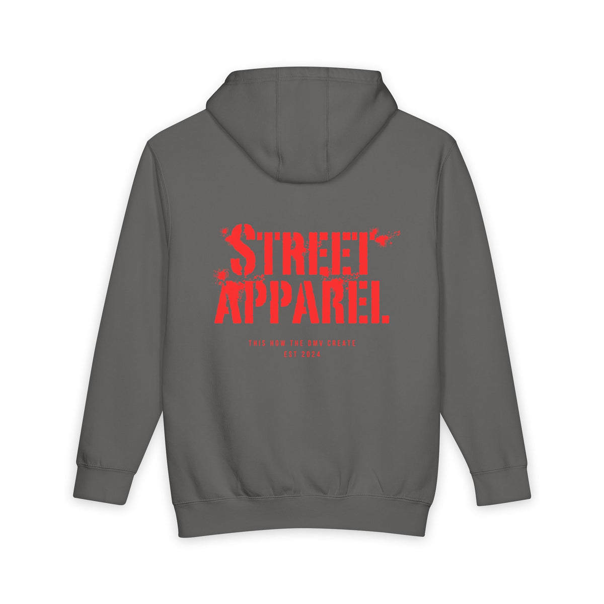 Street Apparel Hoodie — 'ART' Chest Logo & Back Stencil Design