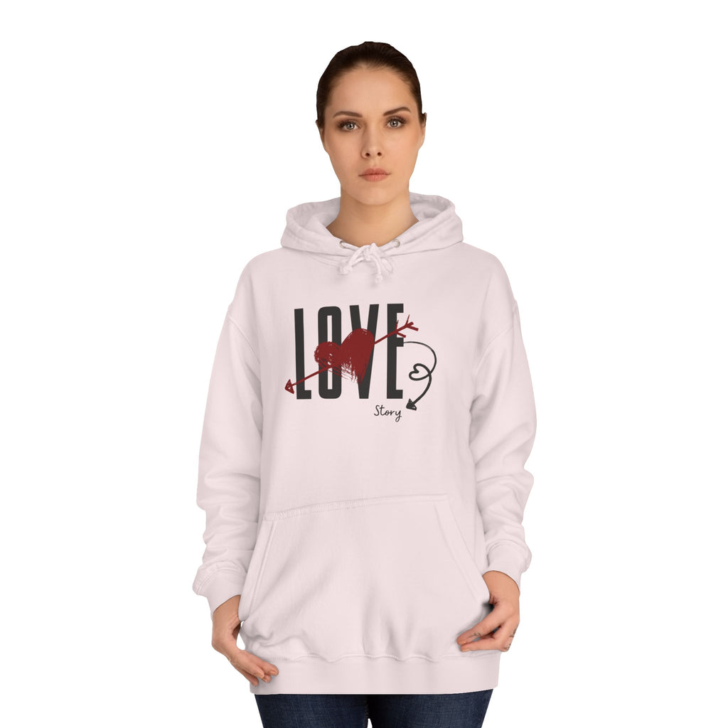 Love Heart Arrow Hoodie – Romantic College Pullover